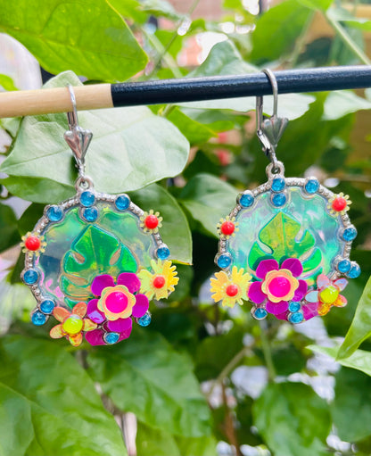 Boucles d’oreilles féériques et légères – "Fée des Tropiques" -  Collection Été 2025