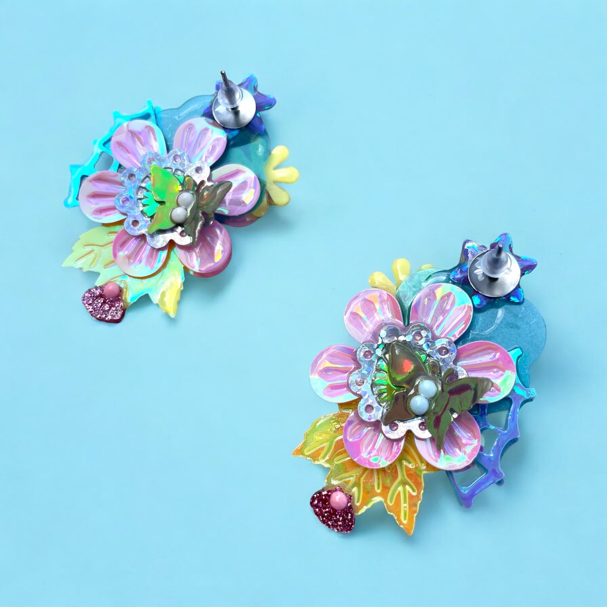 Boucles d'oreilles en sequins féériques faites main par Lily était une fois, apportant une touche magique et une connexion avec votre enfant intérieur