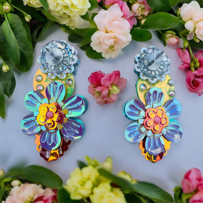 Boucles d'oreilles en sequins féériques faites main par Lily était une fois, apportant une touche magique et une connexion avec votre enfant intérieur