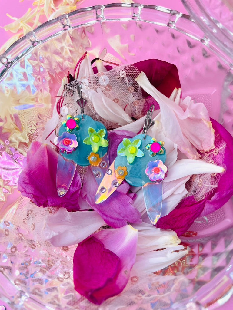 Boucles d’oreilles féériques et légères – "La rosée vient des nuages" -  Collection Été 2025