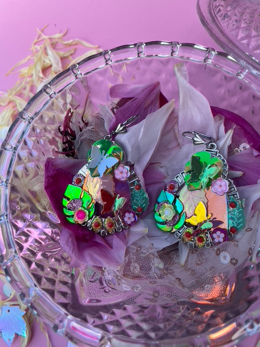 Boucles d’oreilles féériques et légères – "Jardin Céleste" -  Collection Été 2025