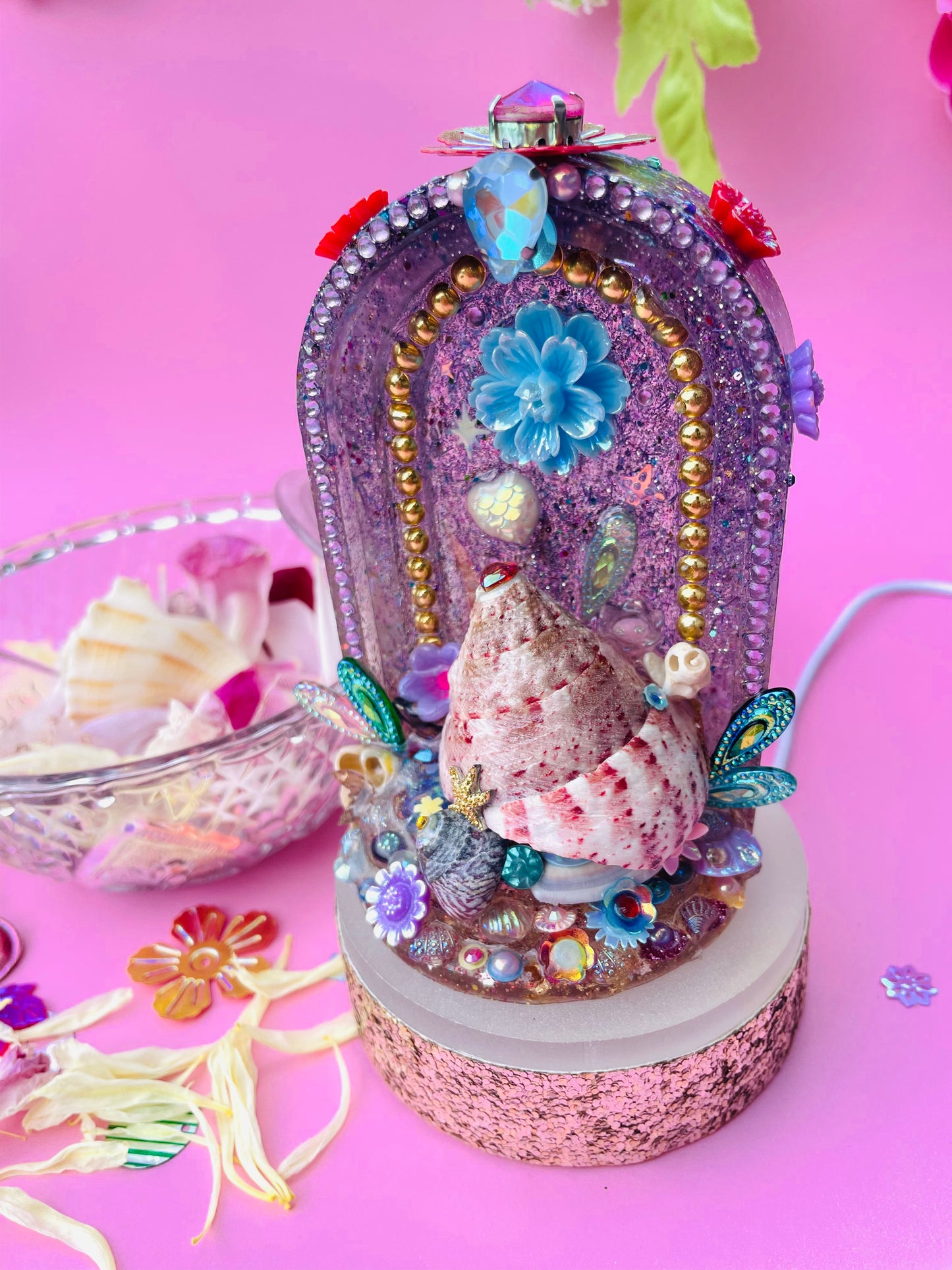 La mini-lampe coquillage - "JOSIE"