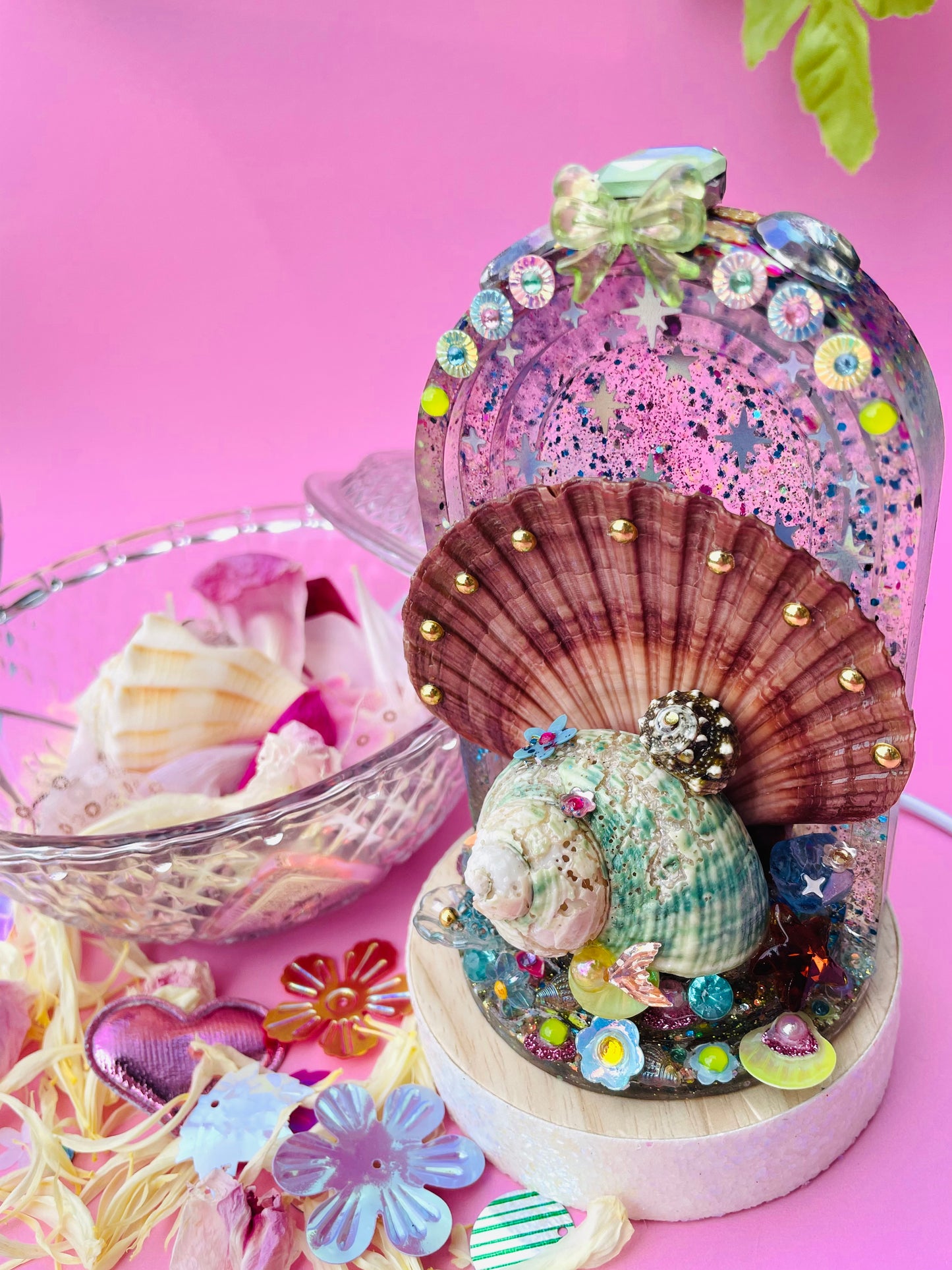 La lampe coquillage - "Marcelle et son petit coquillage"