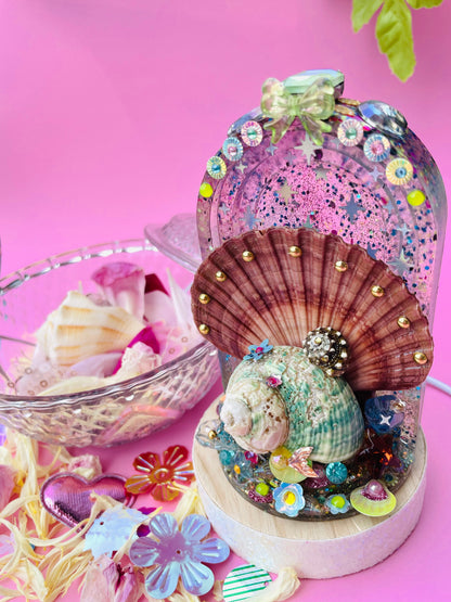 La lampe coquillage - "Marcelle et son petit coquillage"