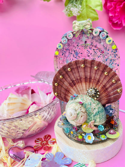 La lampe coquillage - "Marcelle et son petit coquillage"