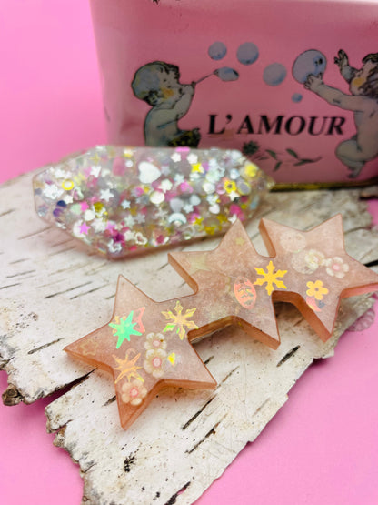 Duo of Barrettes - Starry Fantasy