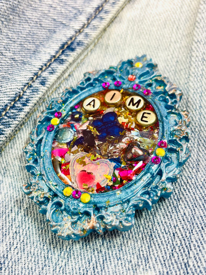 Broche féérique unique "Emma" - Fait main - Exclusivité en ligne