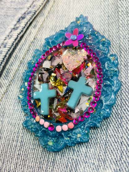 Broche féérique unique "Chiara" - Fait main - Exclusivité en ligne