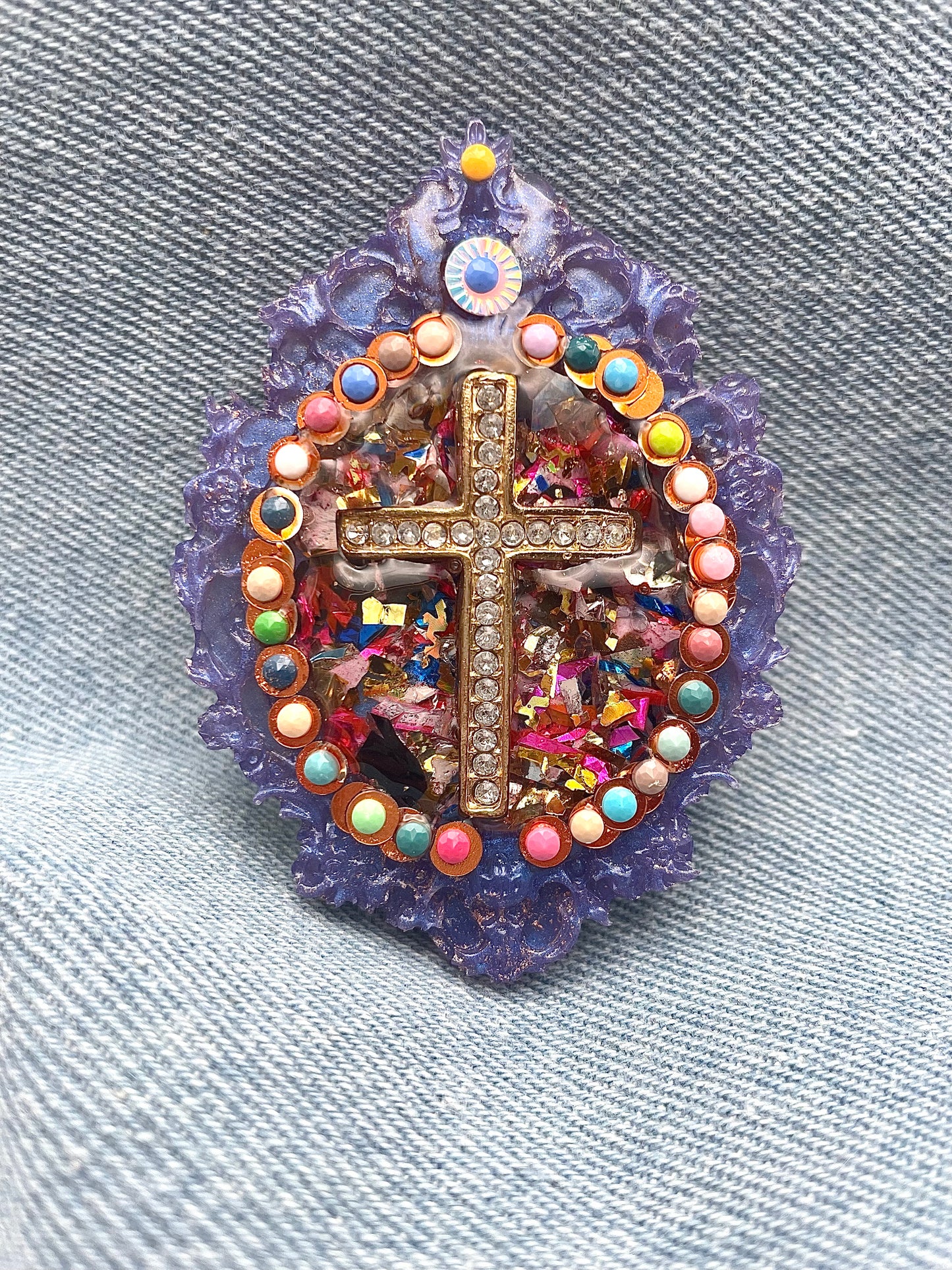 Broche féérique unique "Crucita" - Fait main - Exclusivité en ligne